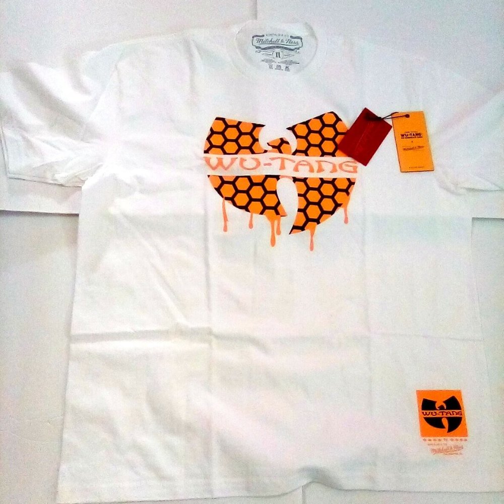 Wu Tang shirt XL rare Mitchell Ness Hulu Honeycomb drip Brand New w/ Tags